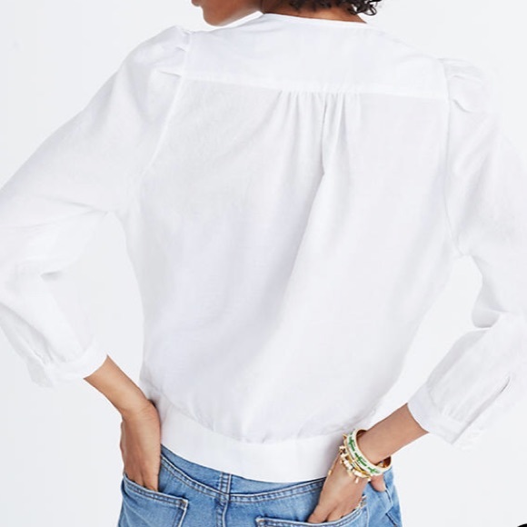 NWT Madewell Wrap Top - Picture 2 of 4